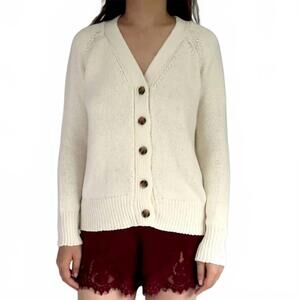NEW CIAO LUCIA dorado cardigan in white
